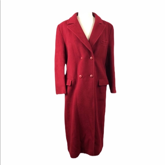 Pendleton Jackets & Blazers - Pendleton red wool trench coat double breasted